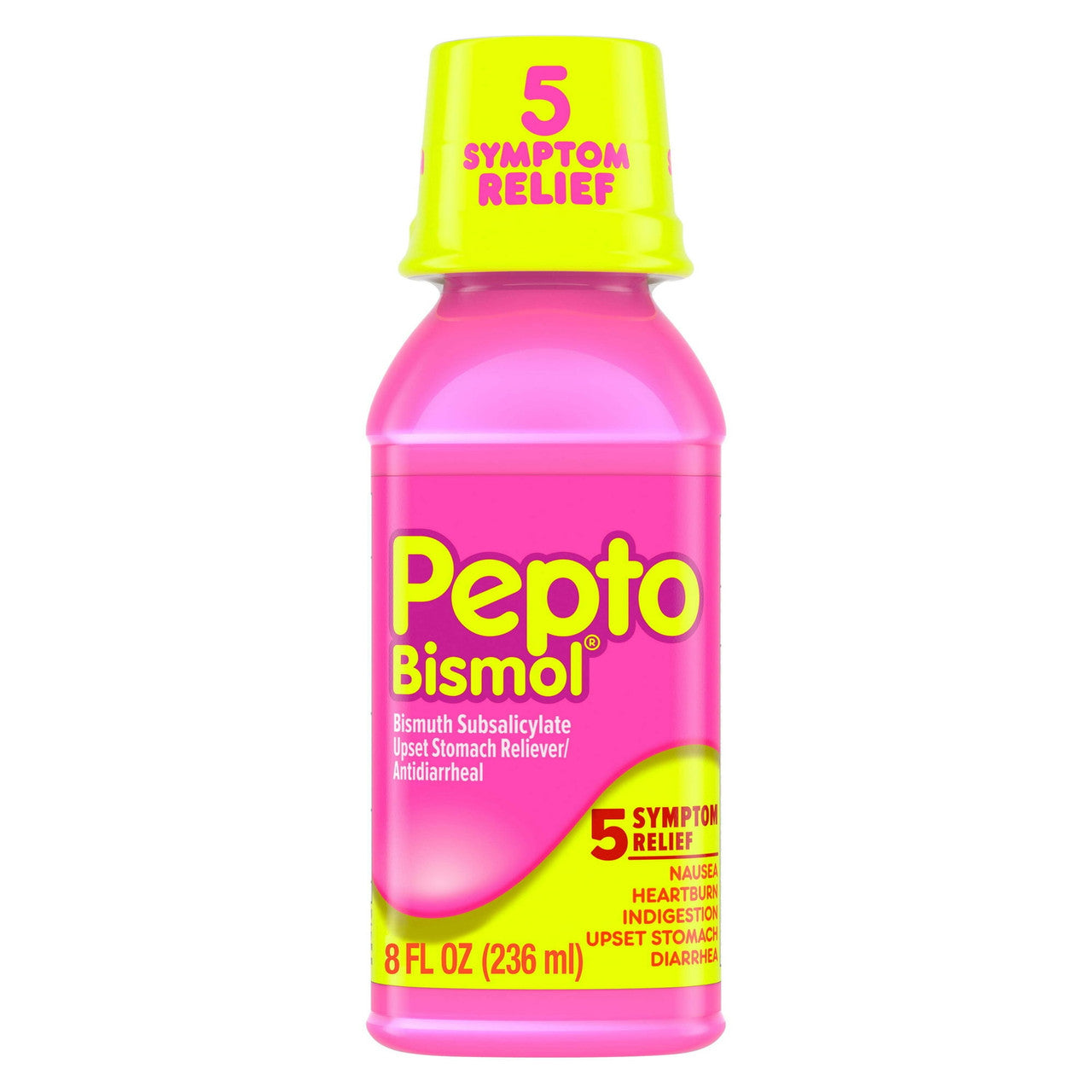 Pepto-Bismol Original Antidiarrheal, Upset Stomach and Diarrhea Relief Liquid, 8 Oz